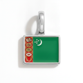 Charm - Flag Rectangular – Silver
