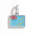 Charm - Flag Rectangular – Silver
