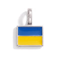 Charm - Flag Rectangular – Silver