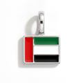 Charm - Flag Rectangular – Silver