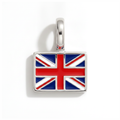 Charm - Flag Rectangular – Silver