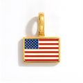 Charm - Flag Rectangular – Gold