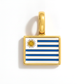 Charm - Flag Rectangular – Gold