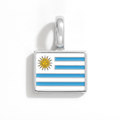 Charm - Flag Rectangular – Silver