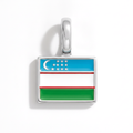 Charm - Flag Rectangular – Silver