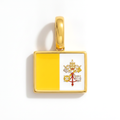 Charm - Flag Rectangular – Gold