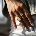 Locket Ring with Photo - Oval