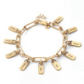Personalized Bracelet with Engraved Tags