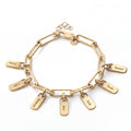 Personalized Bracelet with Engraved Tags