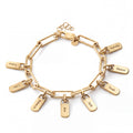Personalized Bracelet with Engraved Tags