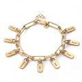 Personalized Bracelet with Engraved Tags