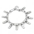 Personalized Bracelet with Engraved Tags