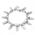 Personalized Bracelet with Engraved Tags