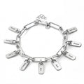 Personalized Bracelet with Engraved Tags