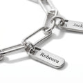 Personalized Bracelet with Engraved Tags