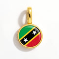Charm - Flag Round – Gold