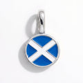 Charm - Flag Round – Silver