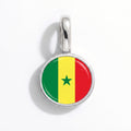 Charm - Flag Round – Silver