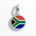Charm - Flag Round – Silver