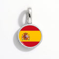 Charm - Flag Round – Silver