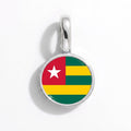 Charm - Flag Round – Silver