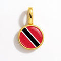 Charm - Flag Round – Gold