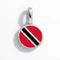 Charm - Flag Round – Silver
