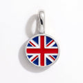 Charm - Flag Round – Silver