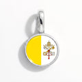Charm - Flag Round – Silver