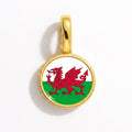 Charm - Flag Round – Gold