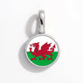 Charm - Flag Round – Silver